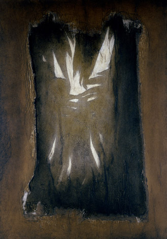 Sans titre. Untitled / Technique mixte sur toile. Mixed techniques on canvas.138x97,5 cm. 1994.