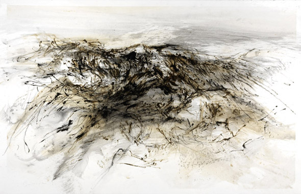 Sans-titre. Untitled / Tempera sur papier. Tempera on Paper. 66x102cm. 2007