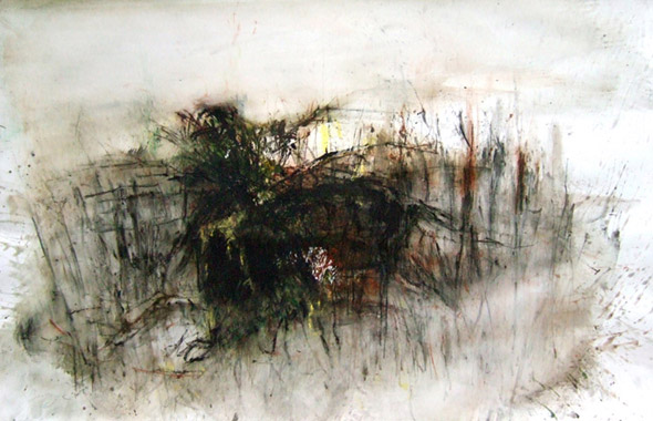 Sans-titre. Untitled / Tempera sur papier. Tempera on paper. 66x102cm. 2006