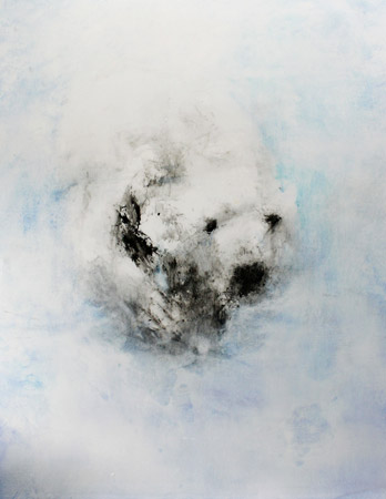 Ours. Bear  / Acrylique et laque sur toile. Acrylic lacquer on canvas . 146 x 114 cm. 2017